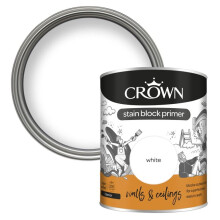 Crown - Walls & Ceilings Stain Block Primer - 750ml White