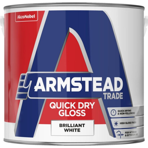 Armstead Trade - Quick Dry Gloss 2.5L - Brilliant White