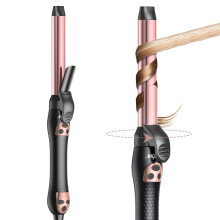 Automatic Rotating Curling Iron with ExtraLong Titanium Barrel for Beach Waves and Thin Fine Hair