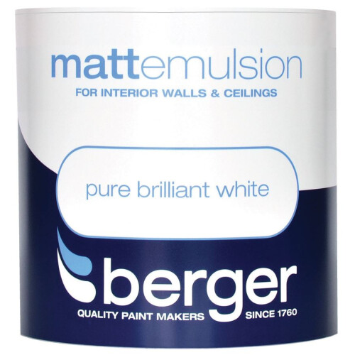 Berger - Vinyl Matt 1L - Pure Brilliant White