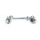 Securit - Chrome Cabin Hook - 150mm 2