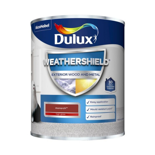 Dulux Dulux - Weathershield Exterior Gloss 750ml - Monarch 1