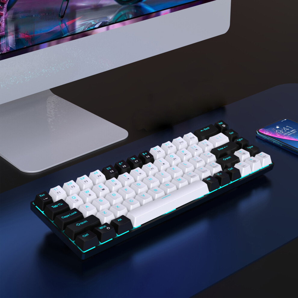 Ice Backlit 68 Key Mechanical Keyboard Blue 7340572532589