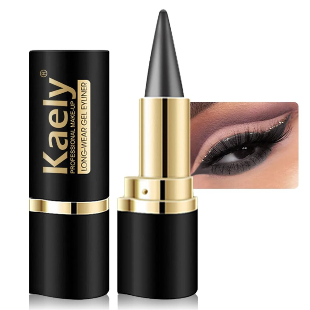 Gray Waterproof Gel Eyeliner Pencil Smudge Proof Multiuse Makeup For Eyes Lips Eyebrows