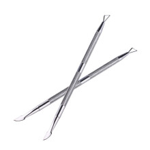 Stainless Steel DoubleEnd Cuticle Pusher Tool for Precise Nail Cuticle Remover and Manicure Care