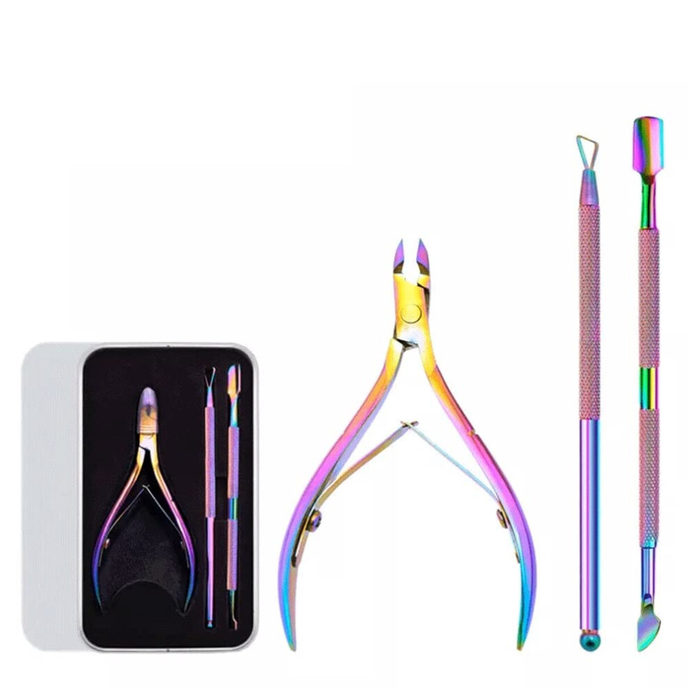 Manicure Pedicure Set with Stainless Steel Nail Clippers, AllinOne Grooming Travel Kit