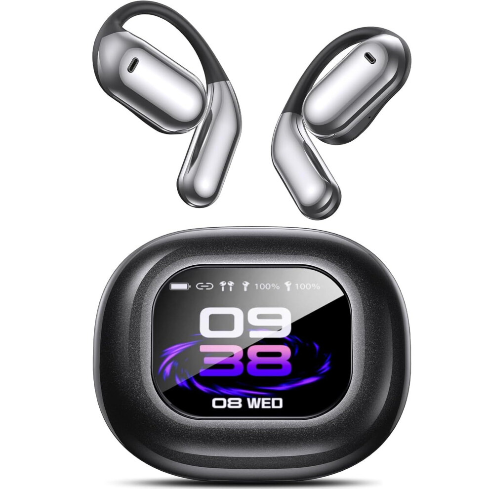Open Ear Bluetooth 5.4 Headphones Bone Conduction Ipx7 Waterproof 80H Playtime Touch Control For Sports 9092120459241