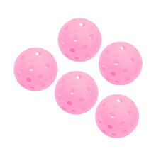 Leuchtende pinke Pickleball-Bälle 5 Stück, 74 mm, Outdoor-Sport