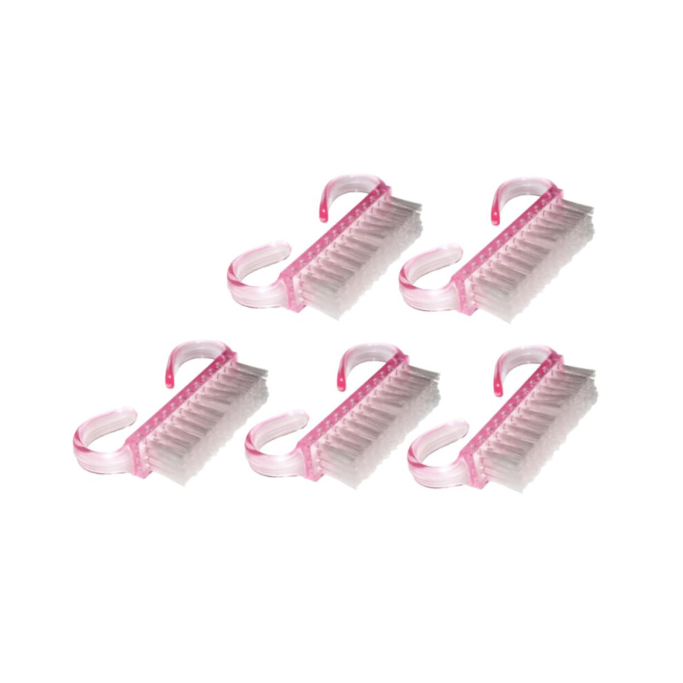 5pcs Professional Nail Dust Brush Set Ergonomic Grip for Salon and Home Manicure