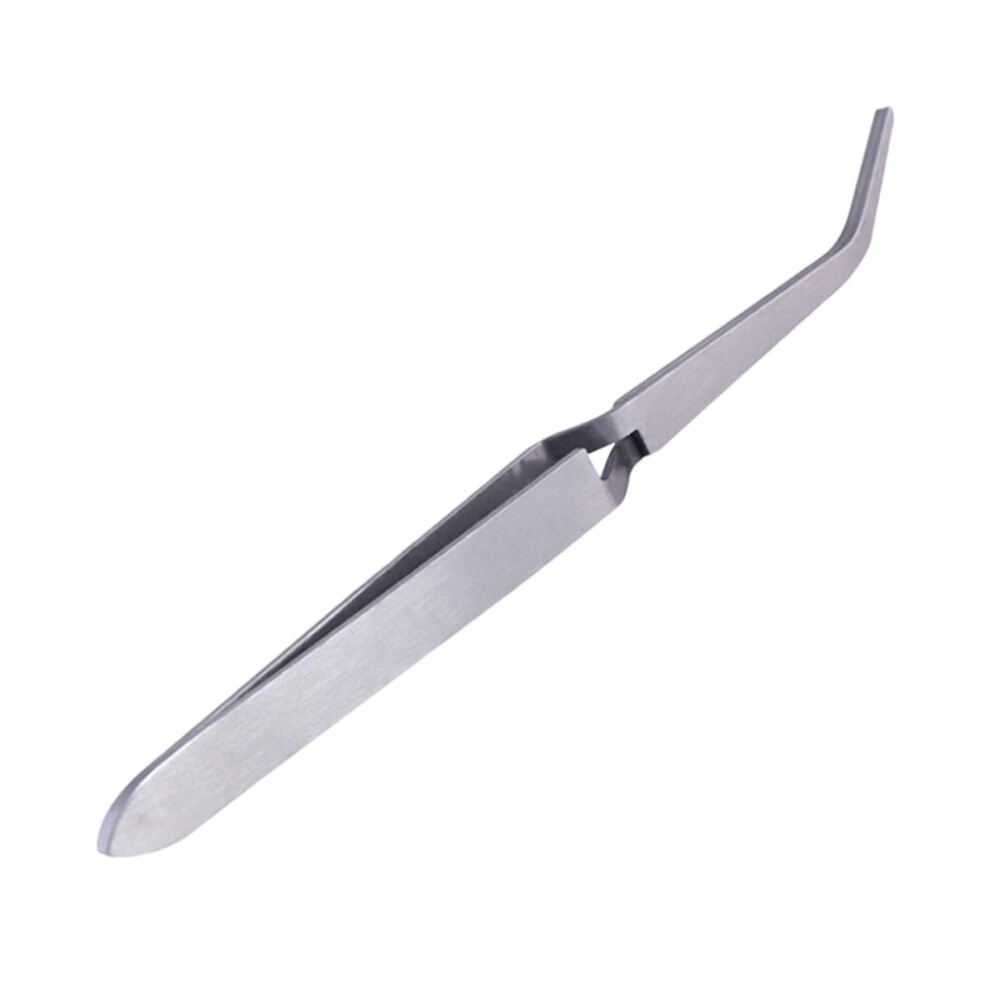 Silver Nail Art Tweezers And Nipper With Precision Tip For Rhinestone Placement And Nail Decoration
