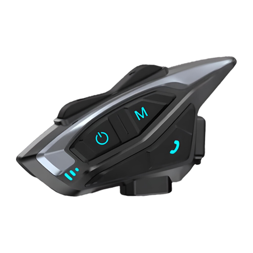 Bluetooth Motorcycle Headset With 8 Rider Intercom, Cvc Noise Reduction, Ip65 Waterproof, Fm Radio 9070919037504
