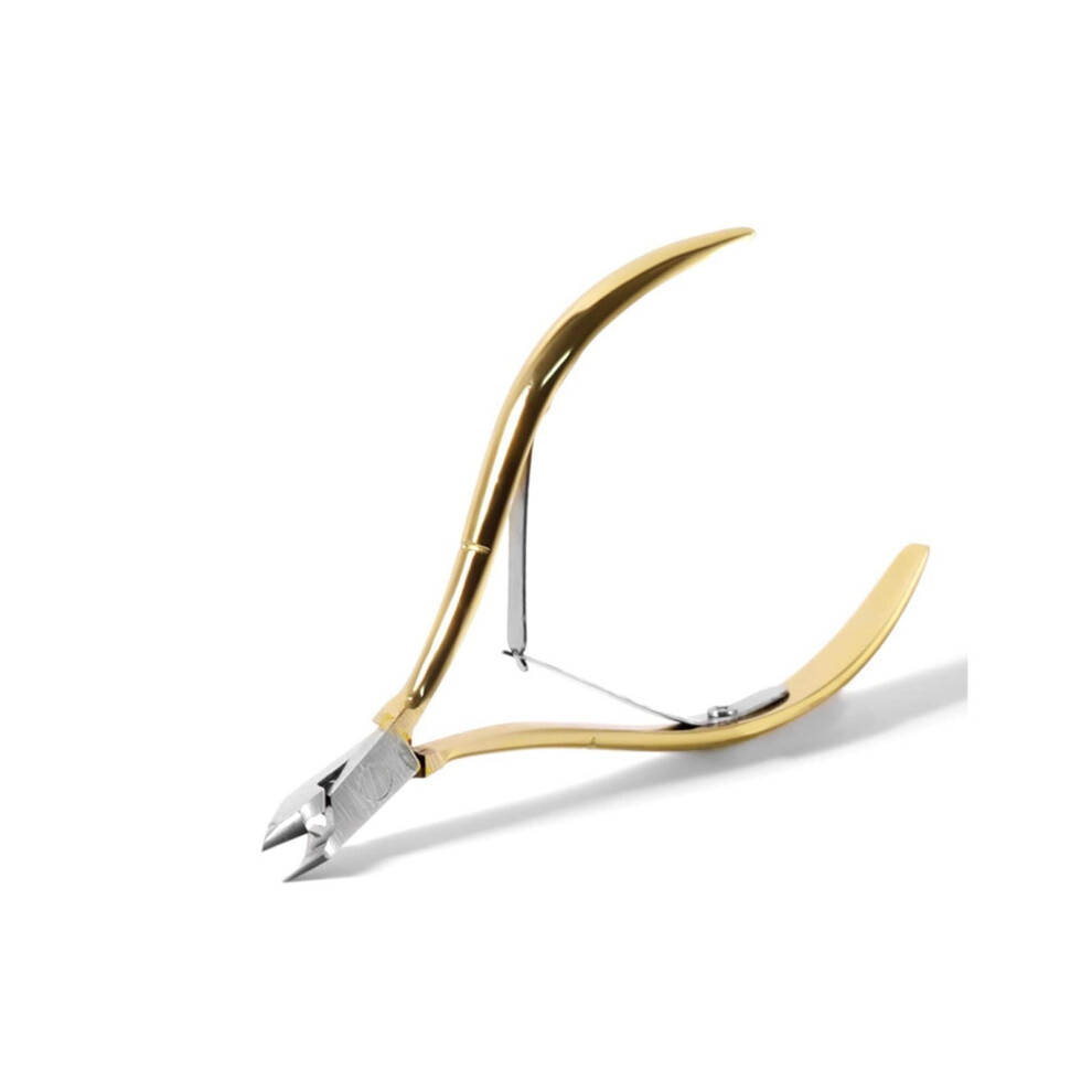 Gold Professional Stainless Steel Nail Clippers For Manicure And Pedicure With Precise Cutting Edges