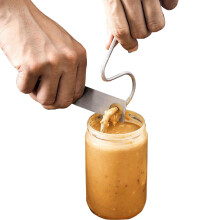 Peanut Butter Mixer with Crank Handle, Stainless Steel Nut Butter Stirrer for 1230oz Jars