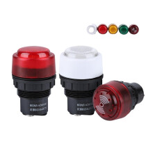 Industrial Warning Buzzer Alarm Indicator Light, ExplosionProof, CorrosionResistant, AC380V White