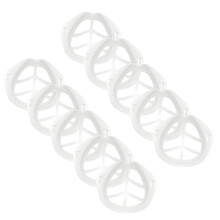 Face Mask Bracket 3D Silicone Insert for Comfortable Breathing Lipstick Protection White 10PCS