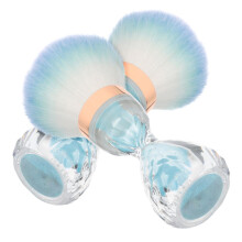 2pcs Nail Dust Brush Set with Soft Bristles for Nail Art Cleaning and Efficient Dust Removal Sky Blue