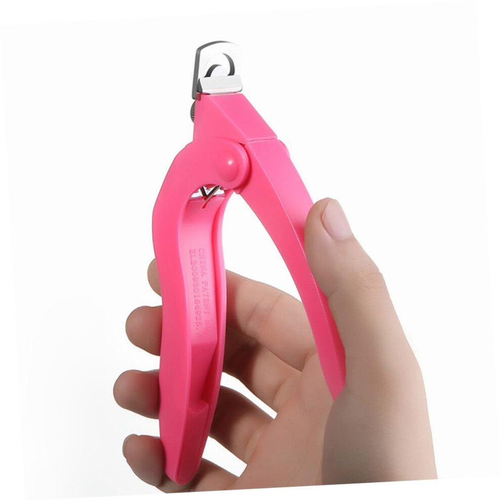 U Shape Stainless Steel Nail Tip Cutter 2pcs Ergonomic Manicure Tool for Acrylic and Natural Nails