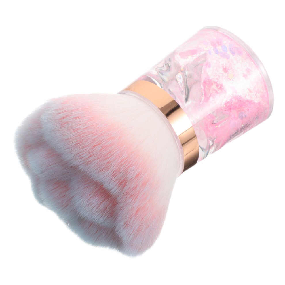 Flower Shaped Nail Dust Brush with Soft Bristles for Efficient Manicure Cleaning at Salon or Home