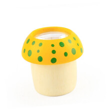 Wooden Mushroom Kaleidoscope Toy for Kids Educational Creative Visual Exploration Set of 2