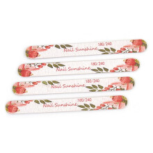 10PCS Floral Butterfly Wooden Nail Files 180/240 Grit for Acrylic and Natural Nails Manicure