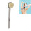 Long Handle Waterproof Bath Brush, Grey, Removable Head for Bathroom 13