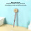 Long Handle Waterproof Bath Brush, Grey, Removable Head for Bathroom 8