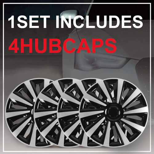 15in Steel Wheel Hubcaps 4 Pack UK 1