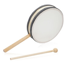 Compact Wooden Hand Drum with Drumstick for Beginners Preschool Music Education and Travel