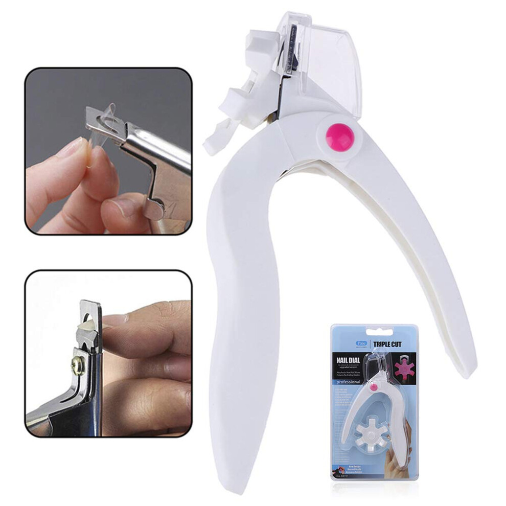 UShaped Nail Clipper for False Nail Tips, Stainless Steel French Manicure Cutter Tool