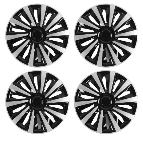 4 Pcs 15in Steel Wheel Hub Caps Set 1