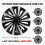 4 Pcs 15in Steel Wheel Hub Caps Set 18