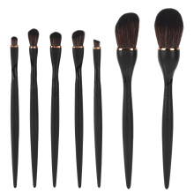 7PCS Fine Fiber Brush Hair Makeup Kit, Lightweight Wood Handles With High Quality Synthetic Fiber, Vegan Cruelty Free Detachable Makeup Brushes For