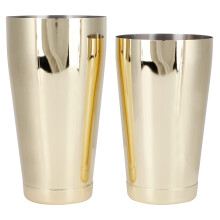 Professional Cocktail Shaker Set Boston Style Stainless Steel Leak Proof Boston Shaker Durable Food Grade Stainless Steel Weighted Shaking Metal Tins