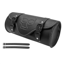 Waterproof Leather Skull Motorcycle Fork Tool Bag with Large Capacity for Suzuki
