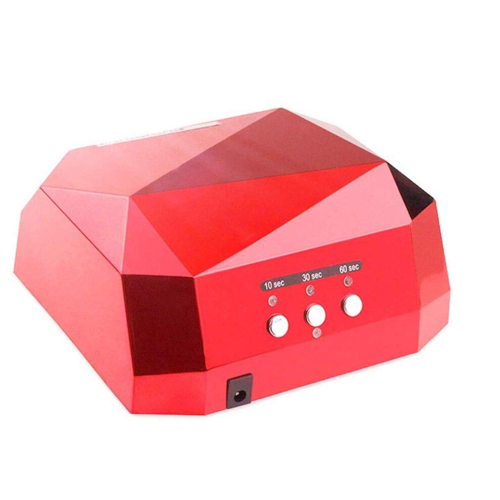 36W LED Nail Lamp Gel Nail Dryer with Dual Wavelength LEDs and Fast Gel Curing Timer Modes