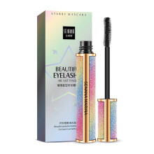Waterproof Lengthening Mascara 4D Fiber Lash Long Curl Hold Smudge Resistant Black 1Pcs