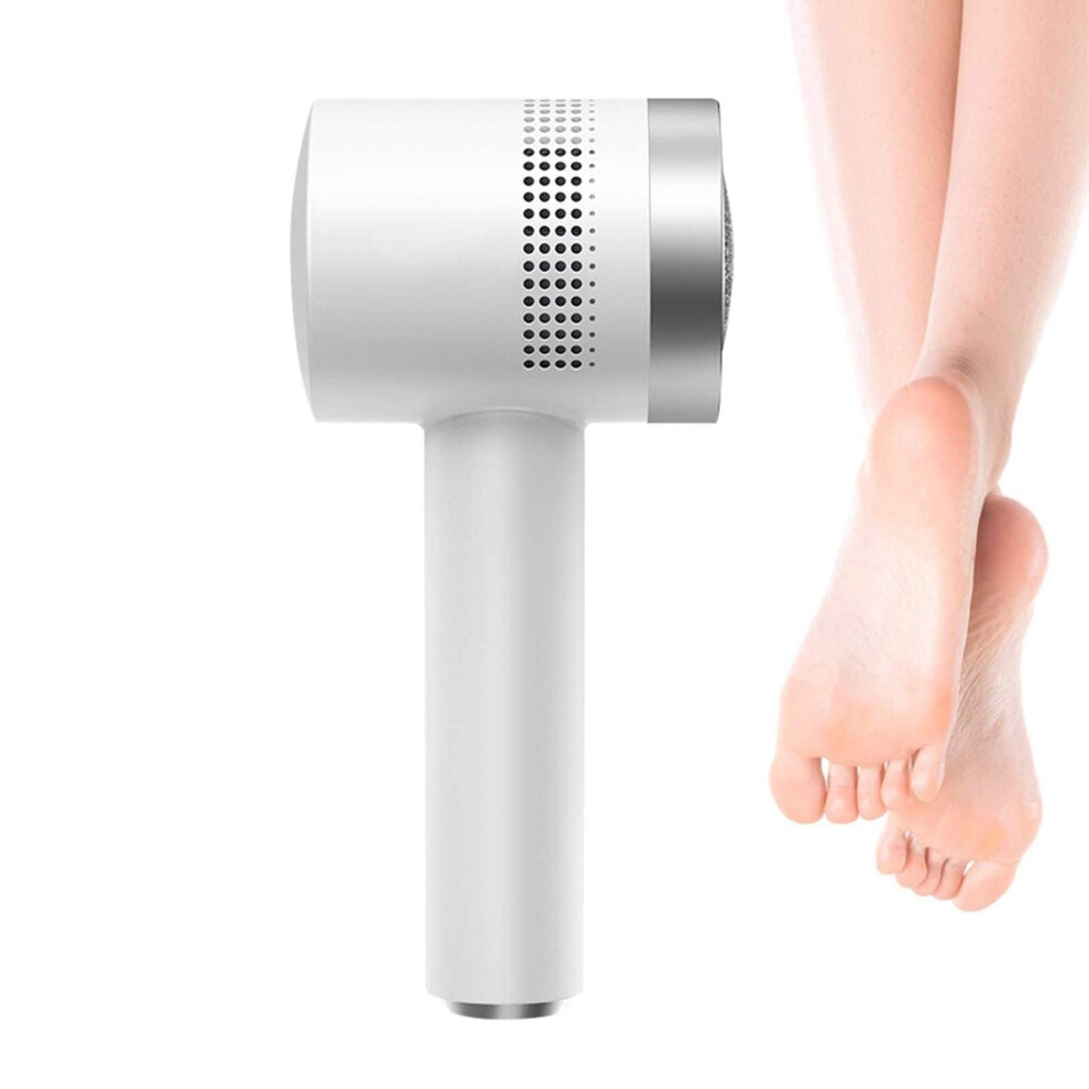 Electric Foot File Callus Remover with Vacuum, Waterproof USB Rechargeable for Cracked Heels