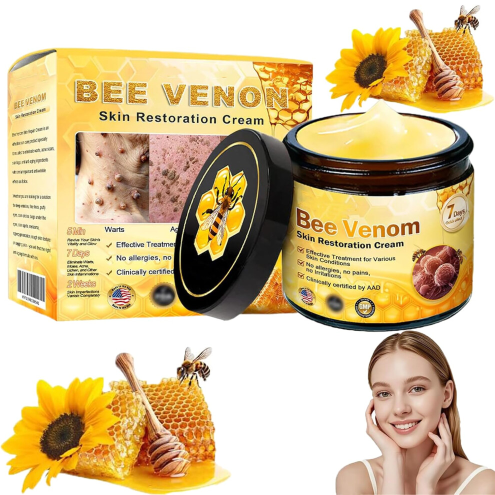 Cream Bee Venom Face Firming Moisturizer With Deep Hydration And Wrinkle Smoothing, 1Oz