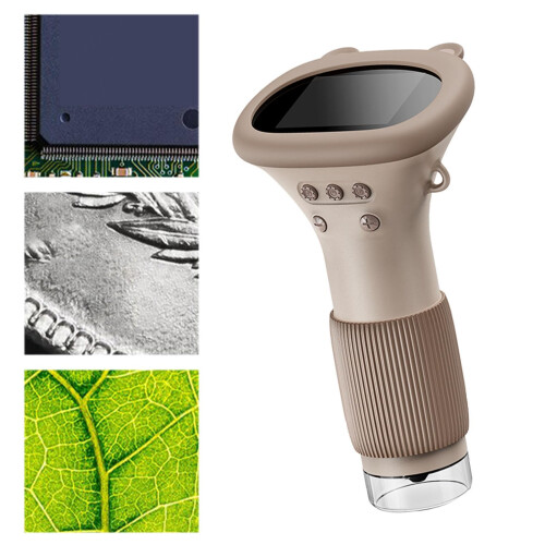 1000X Kids Digital Microscope with 2in Display, USB PC Connectivity, 8 LED Lights, Quick Focus 2