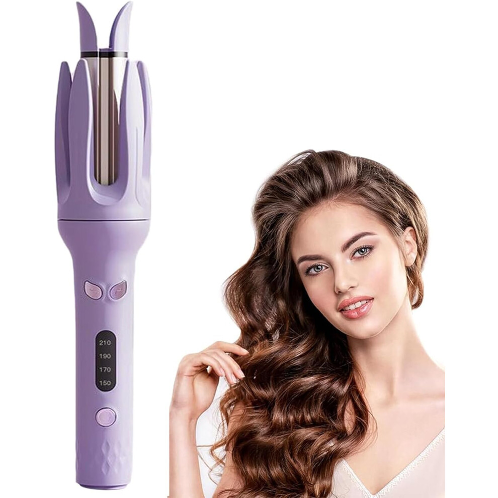 Automatic Hair Curler, Fast Heating Rotating Curling Iron with Adjustable Heat and AntiScald Shell