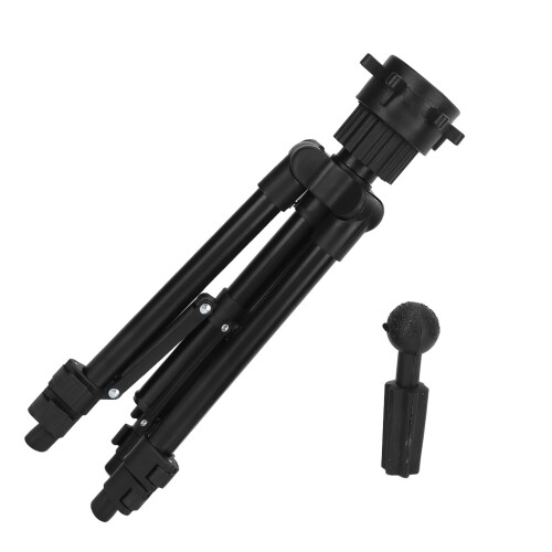 Adjustable Mannequin Head Tripod Stand with Foldable Wig Holder and AntiSlip Base for Styling 2
