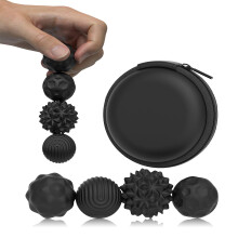 Large Silicone Magnetic Fidget Ball Set for Adults, Textured Sensory Stress Relief Toys with Box