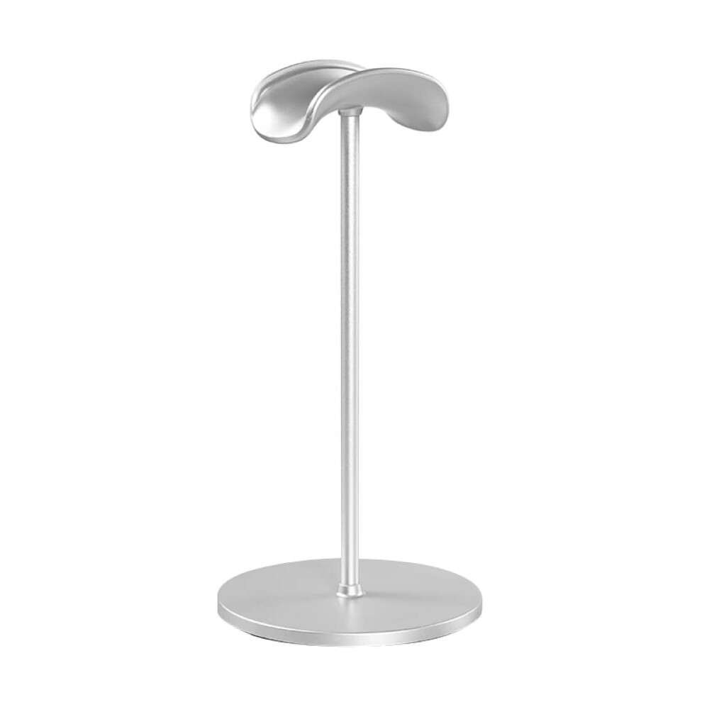 Aluminum Headphone Stand With Stable Base, Universal Headset Holder For Gaming And Office (Silver) Silver 9092120461893