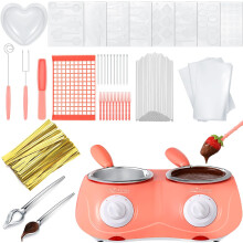Chocolate Melting Pot Double Furnace Gift Set with Molds and Accessories for Candy Milk Cheese