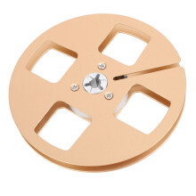 1/4-Zoll 5-Zoll leere Bandspule, Aluminiumlegierung, 4 Löcher, Gold