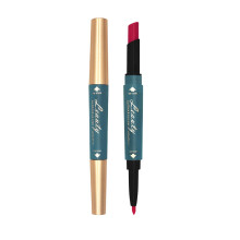 Matte Liquid Lipstick and Waterproof Lip Liner Double Head, Long Lasting 12H Non Stick Cup