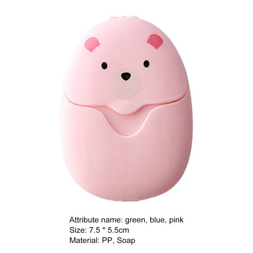 50Pcs Disposable Soap Paper Quick Dissolve Travel Soap Sheets with Compact Waterproof Case 2