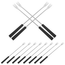 12Pcs Stainless Steel Chocolate Fondue Forks with Long Handles for Dessert and Fruit Serving