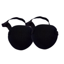 2PCS Adjustable Eye Patch for Adults and Kids Soft Breathable Fabric for Amblyopia and Strabismus