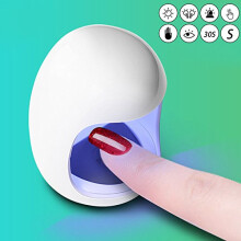 LED Nail Lamp USB Powered UV Gel Polish Dryer for Fingernails and Toenails TravelFriendly